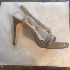 Calvin Klein snakeskin platform